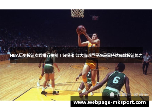 NBA历史投篮次数排行榜前十名揭秘 各大篮球巨星谁最具持续高效投篮能力